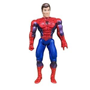 TOYBIZ 1997 MARVEL HEROS UNMASKED SPIDER-MAN/PETER  ACTION FIGURE! (NM)